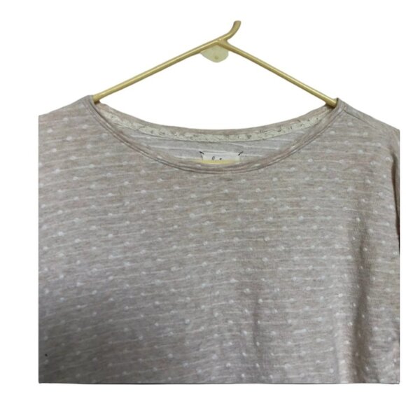 Lou & Grey Women's Pullover Blouse Top Long Sleeve Crew Neck Cut Swiss Dot S - Picture 4 of 6